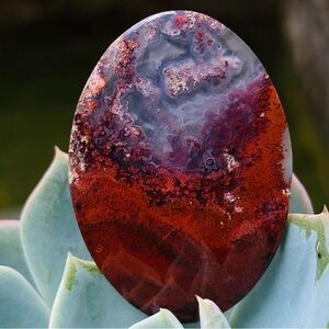 Red Moss Agate Agate Stone